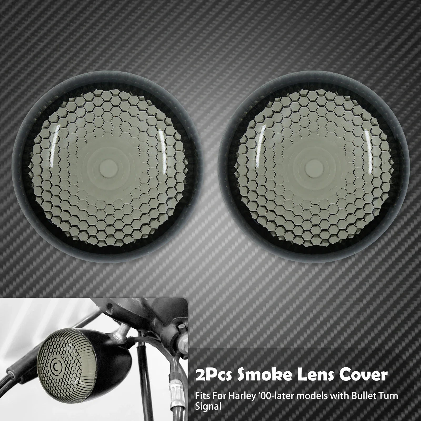 Мотоцикл 2 шт Пуля указатель поворота светильник крышка объектива Красный дым оранжевый прозрачный для Harley Dyna Sportster XL 1200 883 Touring Softail