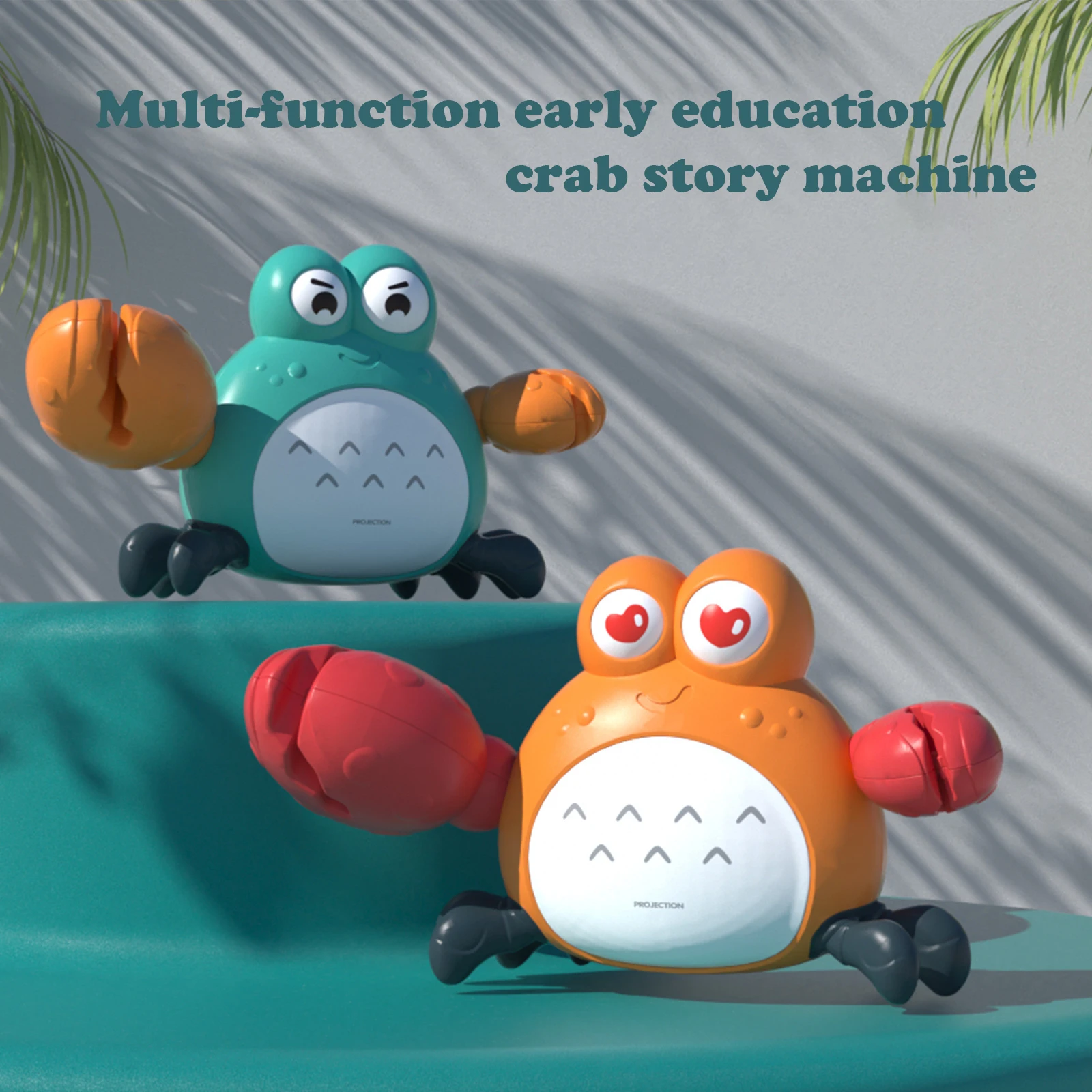 

Crab Story Machine for Baby Spuzzle Multi-Function Montessori Education Toys with Light Music Newborn Infant Gift 0-12 Months