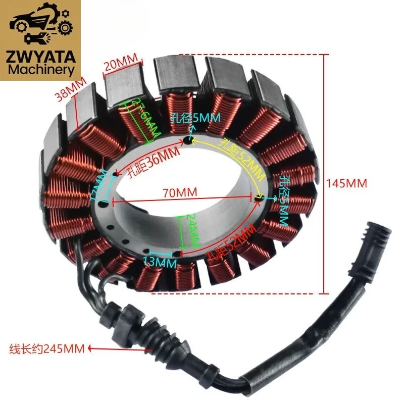 Фото Катушка статора 30017-08 для Harley Davidso FLS FXCWC FXCW FLSTF FLSTN FLSTC FLSTSB FLSTFB FLD 103 Dyna Switchback 2008-2016 №2
