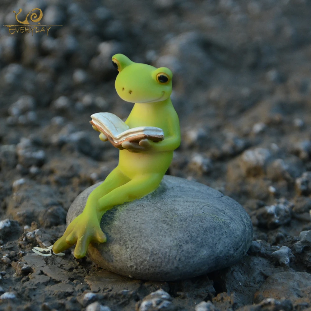 

Everyday Collection Animal Frog Fairy Garden Figurines Miniature Landscape Home Decoration Accessories Birthday Gift Souvenirs