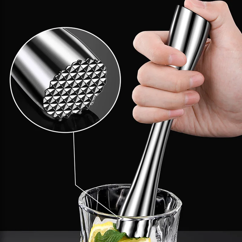 

Crushed Popsicle Bartender Tool Cocktail Squeeze Juice Lemon Hammer Mashed Stick Ice Hammer 304 Stainless Steel Material