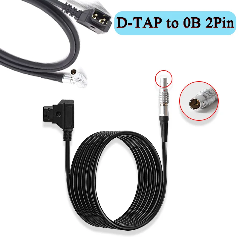 Фото Кабель питания Lemo 2Pin 0B - D-TAP B, совместимый с Weigu Mammoth, 2-жильный, для беспроводной передачи изображения Teradek, прямой/угловой №3