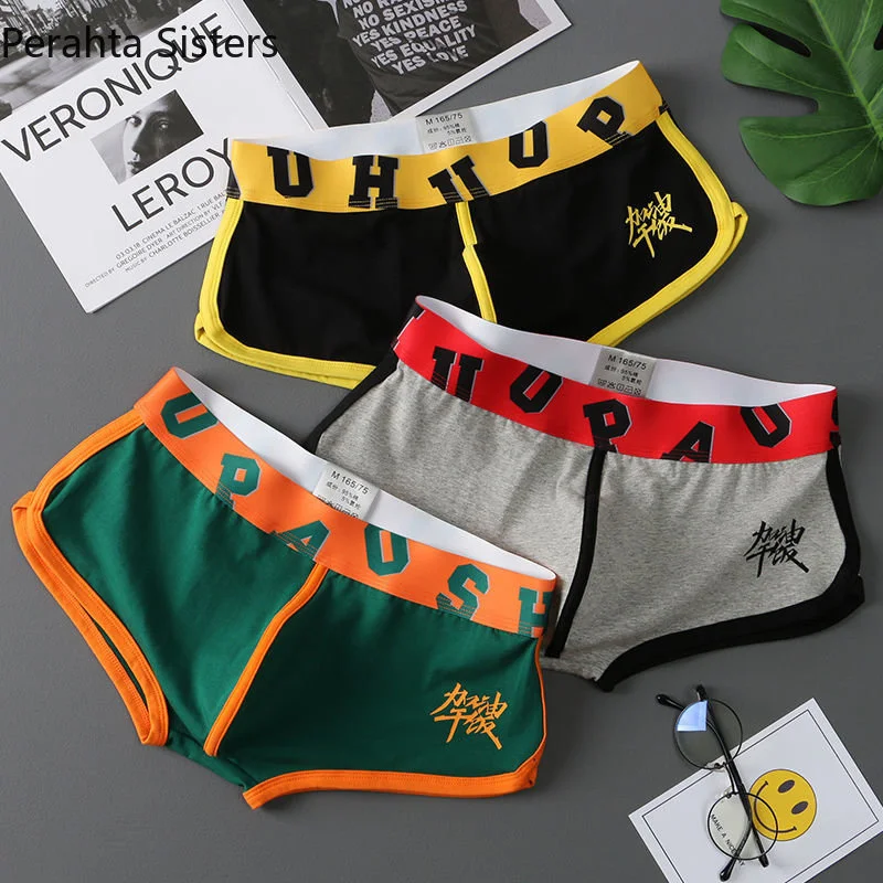 

Men Shorts 3Pcs/Lot Boxer Underpants Cotton Underwear Mens Boxers Chinese Panties Cuecas Masculina Man Boxershorts M-3XL