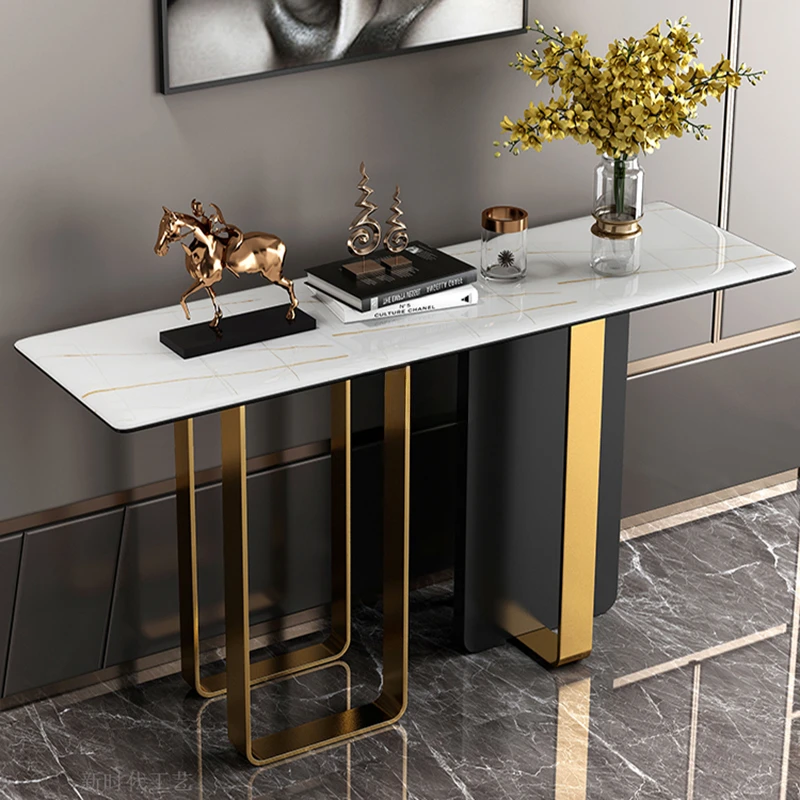 Скандинавская шиферная приставка для столов роскошная домашняя мебель консоль