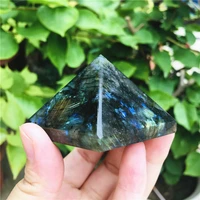 5cm labradorite quartz healing pyramid natural mineral triangled crystal point wholesale
