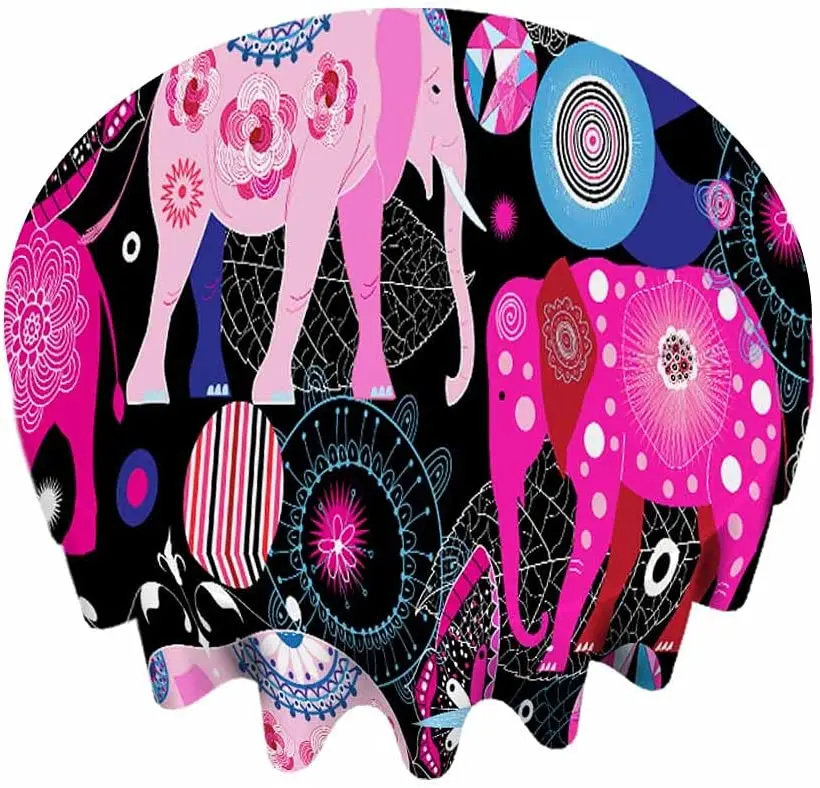 

Водонепроницаемая стирающаяся скатерть в виде слонов