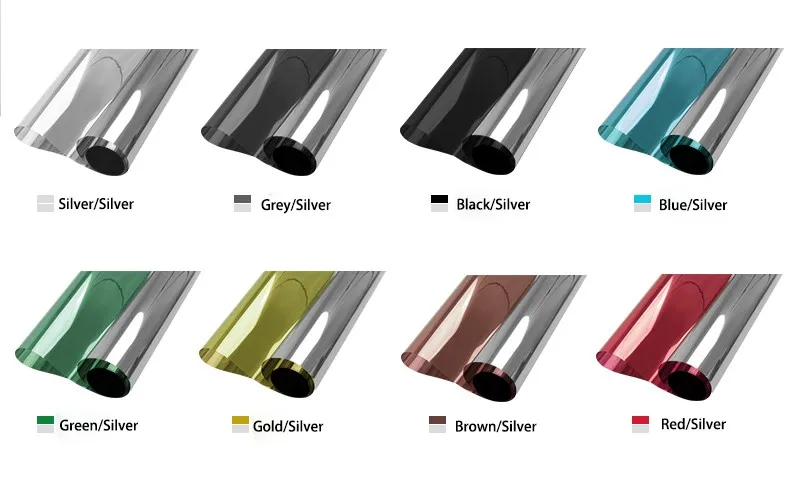 

One Way Mirror Window Film Reflective For Window Privacy Protection Self Adhesive UV Block Heat Control Film Anti For Office