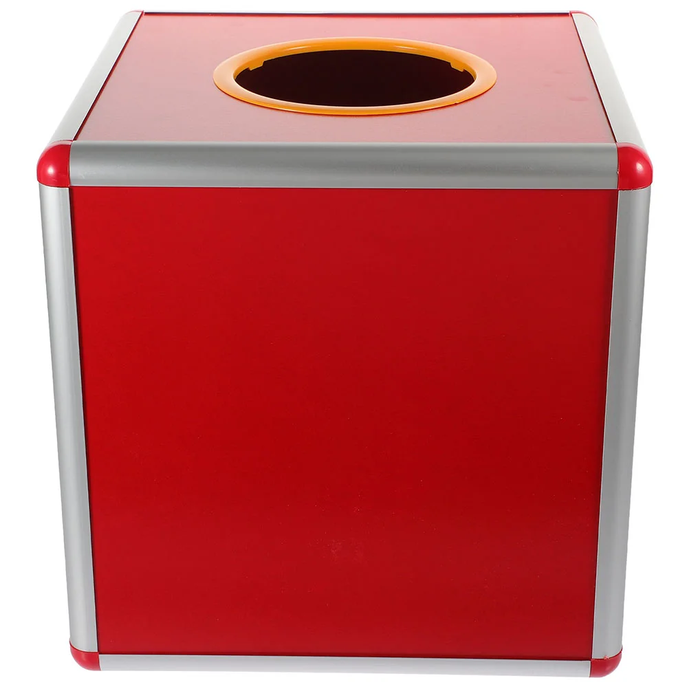 

Lottery Box Case Donation Raffle Ticket Promotional Multi-function Holder Container Aluminum