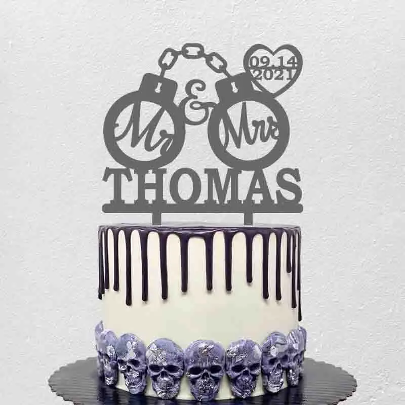

Персонализированный Топпер для торта на свадьбу или годовщину, персонализированный номер, украшение для торта на свадьбу, годовщину 20, 30, 40, ...