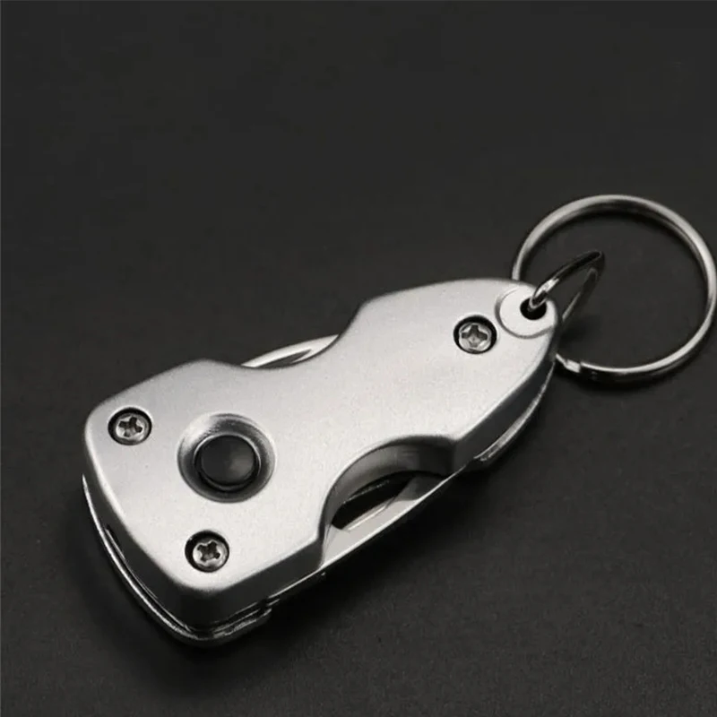 

Tool Outdoor Folding Knife Portable Convenient Screwdriver Keychain Open Express Unboxing Multi-function Tool with Light