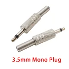 12510 шт. металлический 3,5 мм моно аудио кабель штекер сварочный разъем 3,5 мм 18 дюймов наушники штекер Адаптер для ремонта