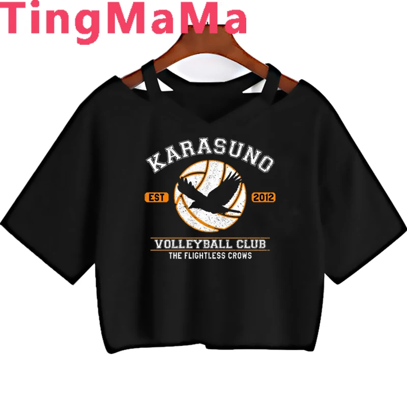 

Футболка женская с рисунком японского аниме Oya Haikyuu Y2k