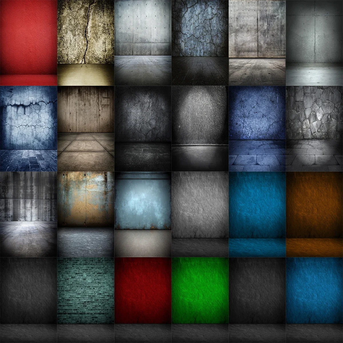 Сплошной цвет цементная стена с полным фоном Ault Food реквизит для фотосессии