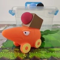 plants vs zombies full set of carrot chariot cannon carrot missile car catapult childrens hand made toys
