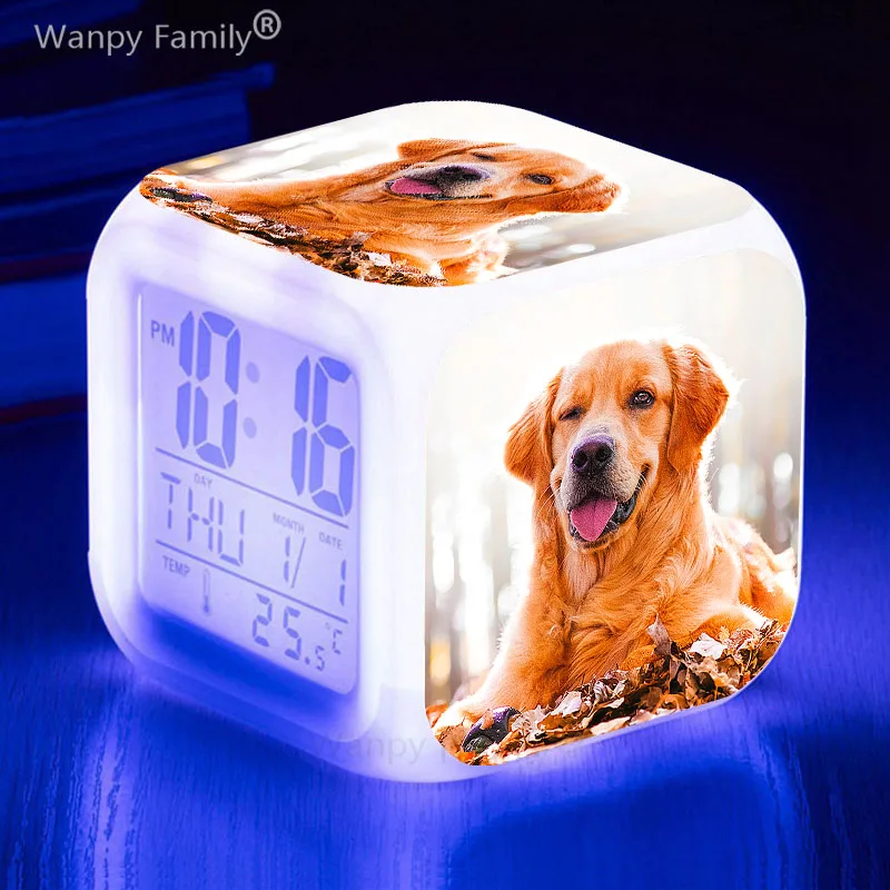 Student Room 7color Changing Touch Sensing Wake Up Timer Desk Clock For Kids Birthday Gifts