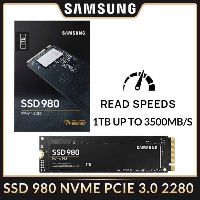 

SAMSUNG 980 250G 500G 1TB NVMe SSD PCIe 3.0 M.2 2280 Disk Drives for Laptop Mini PC Notebook Gaming Computer Macbook