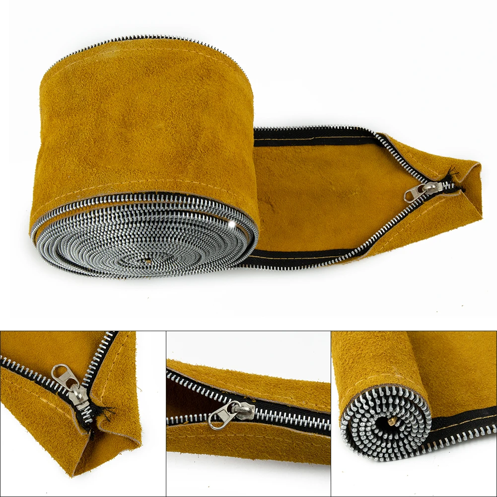 

25 Feet Long TIG Torch Lead Hose Heavy-duty Cowhide Two-layer Leather TIG Mig Cowhide Leather Welding Torch Cable Hose Cover