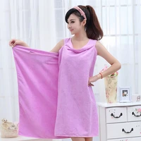 absorbent quick drying bath towel can wear bathrobe ladies large towel hotel bath skirt solid color beach towel wearable towel