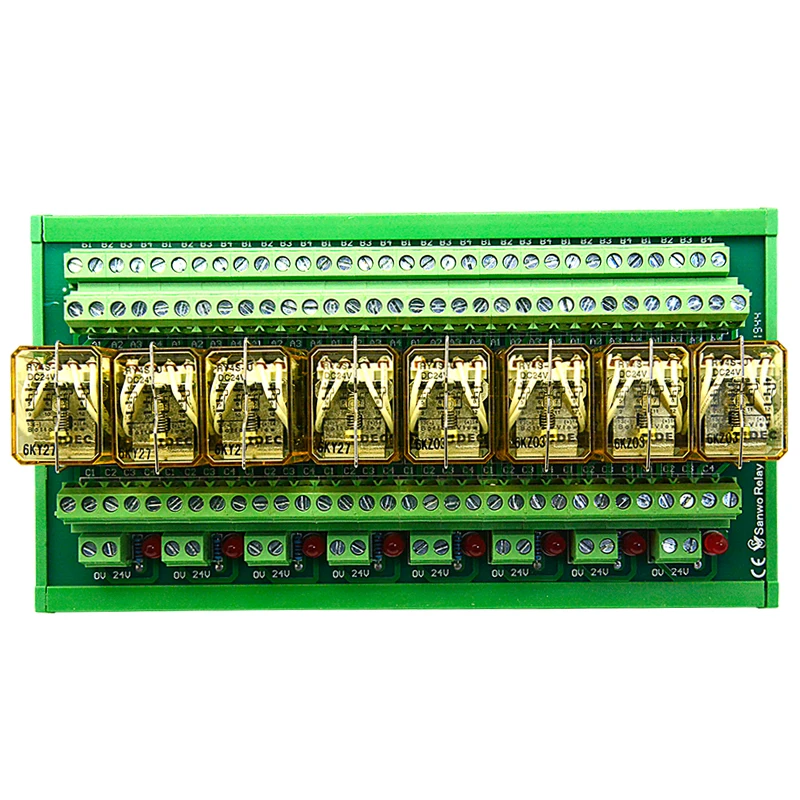 

Relay Module PLC Terminal Board TK18F-4Z-824 High-power Module 12V5A Electromagnetic Relay 8-way IDEC and Spring Miniature
