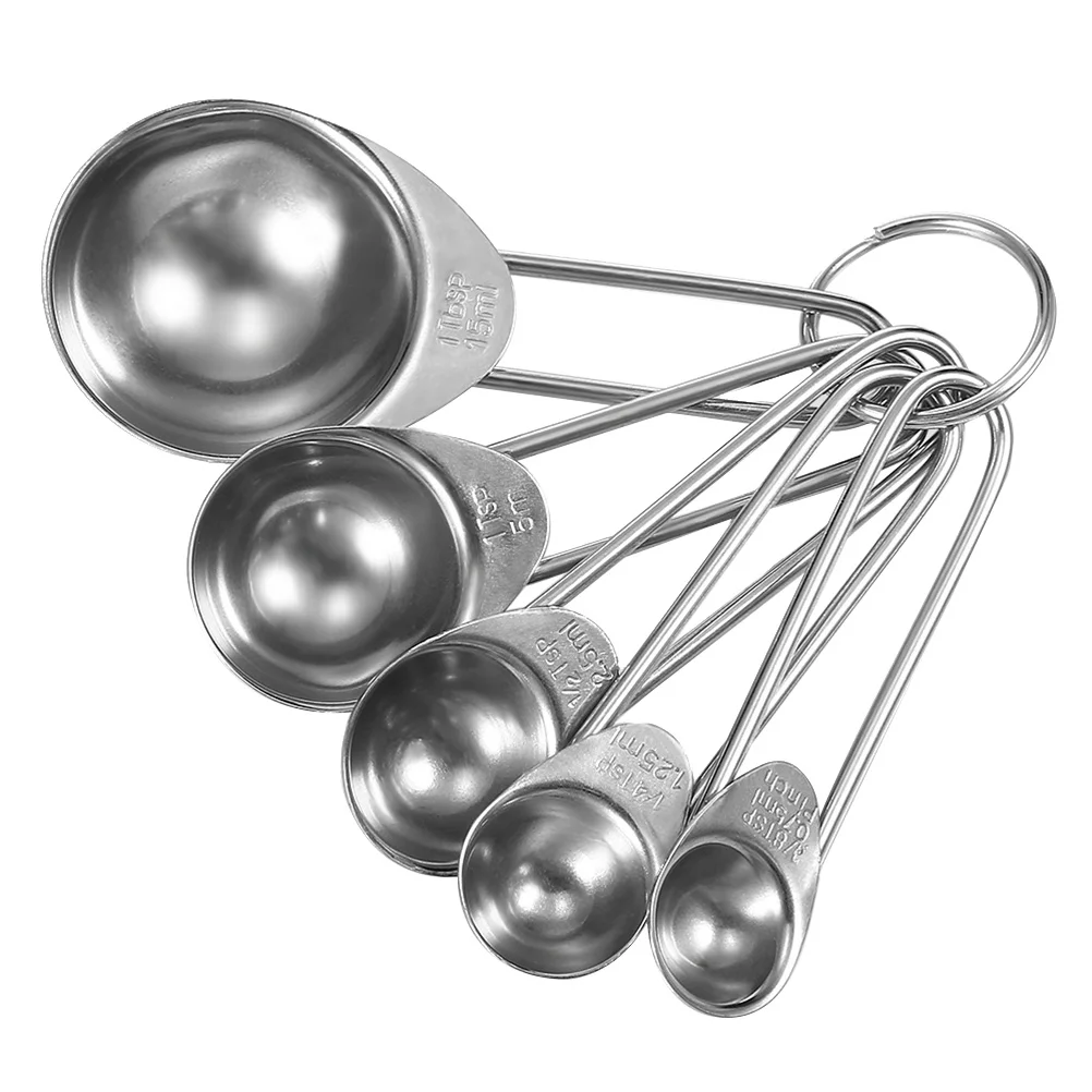 Набор из 5 мерных ложек нержавеющей стали чайные ложки для выпечки столовые сухих