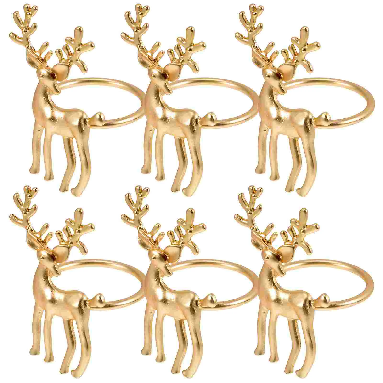 

Napkin Rings Christmas Holders Holder Bucklestable Holiday Deer Dining Party Metal Elk Reindeer Ring Serviette Favors