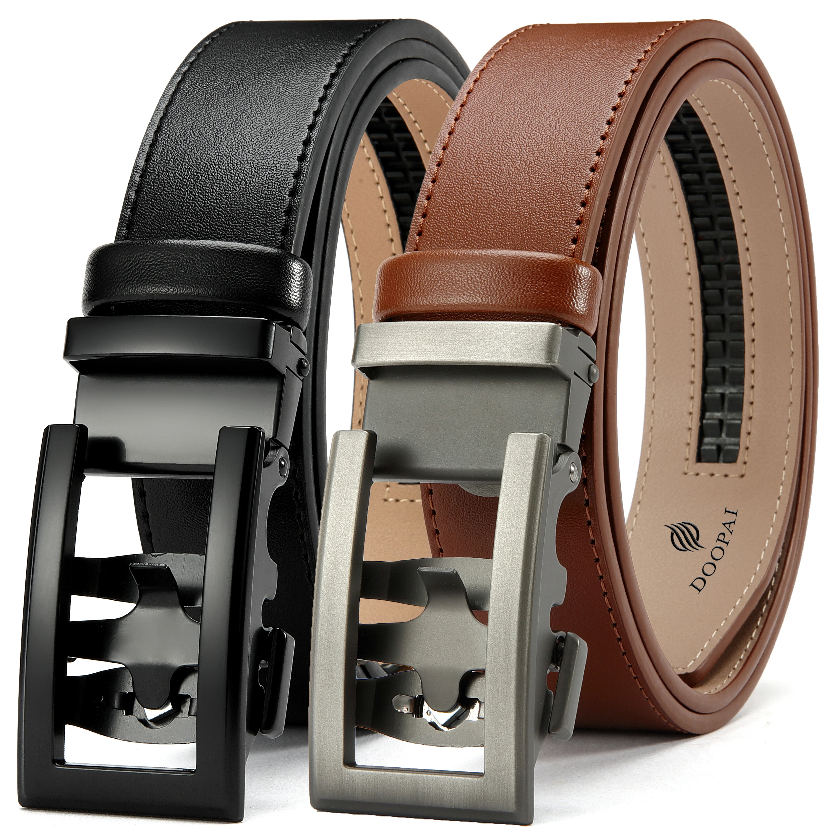JACNAIP New Mens Belt Hollow Automatic Men Belt Genuine Leather Luxury Belt  For Men Belt Male Strap Male Metal Automatic Buckle
