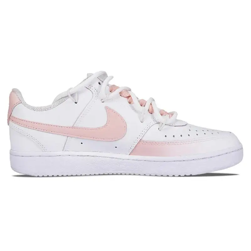 【Настроить】Nike Court Vision 1 обувь для скейтбординга женские низкие белые/розовые