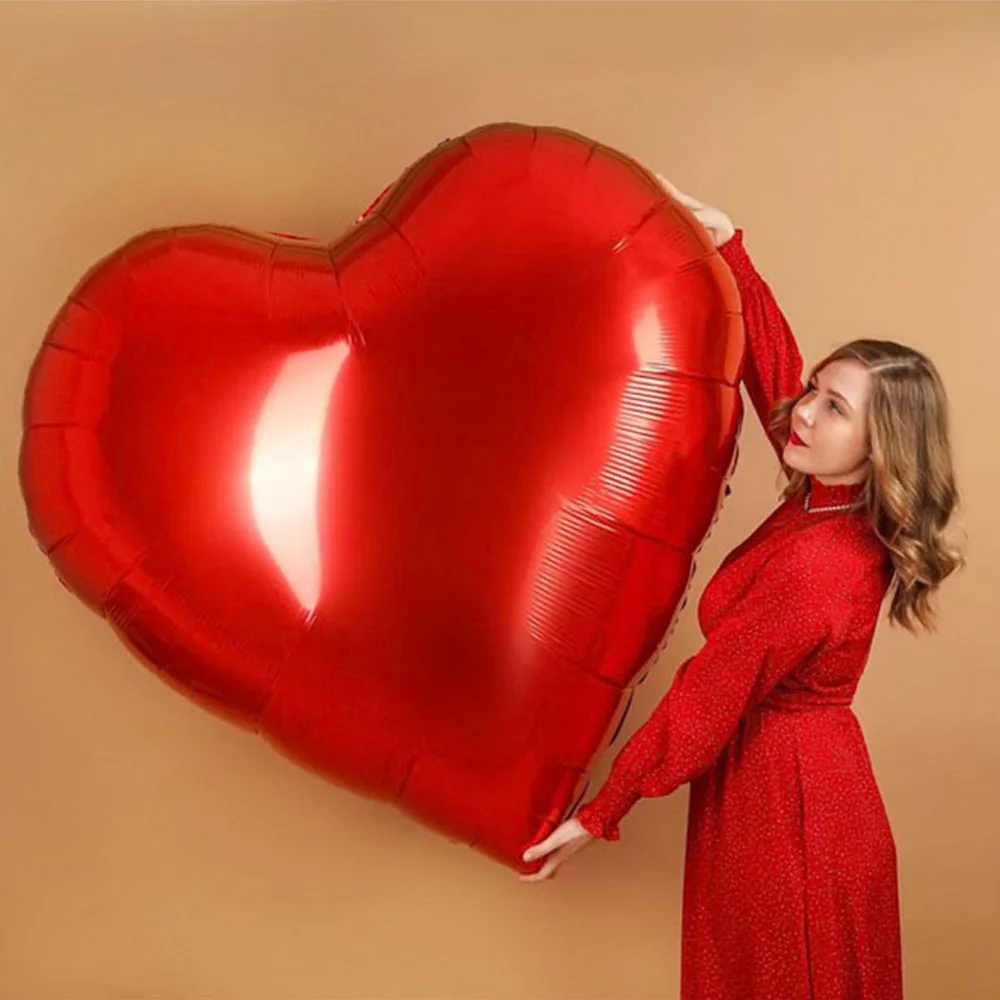 75 см красное сердце фольгированные гелиевые шары День святого Валентина Свадьба