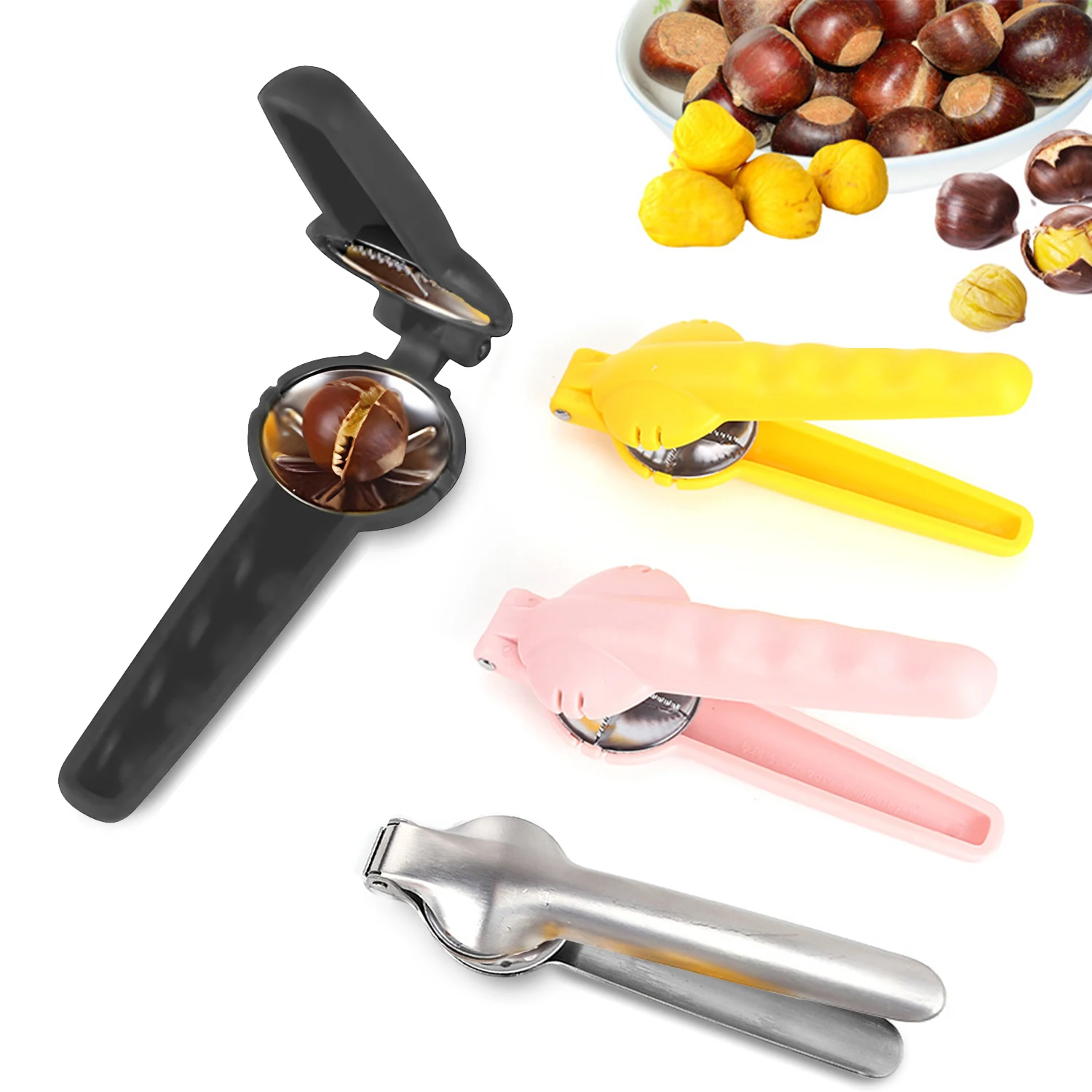 

Stainless Steel Chestnuts Clip, Walnut Pliers, Nut Cutter Machine, Household Chestnut Shell Opener, Clamp Kitchen Gadgets