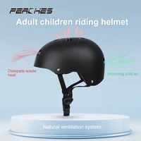 peaches safety ski helmet adult teenager bicycle cycle bike scooter bmx skateboard skate stunt bomber cycling helmet equipment