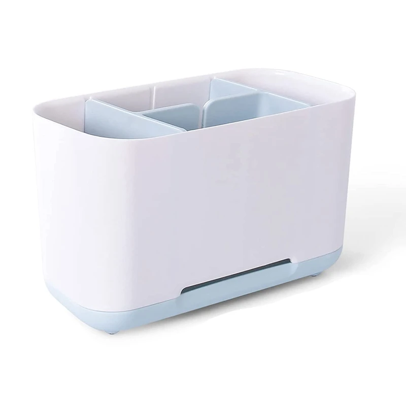 

Toothbrush Holder for Bathroom, Toothbrush Caddy, Detachable Toothbrush Organiser Toothpaste Stand for Bathroom