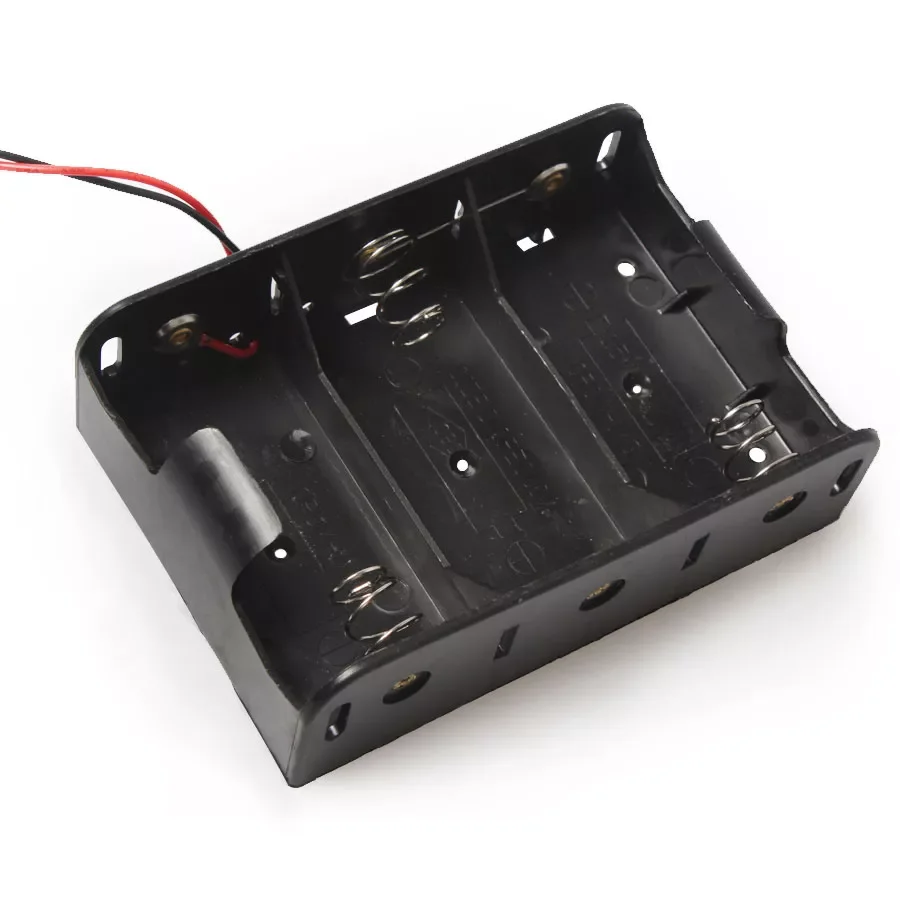 

20PCS Battery Holder Case Box With Wire Leaded For 3 x D Size 4.5V Battery Compartment Battery Holder High Quality