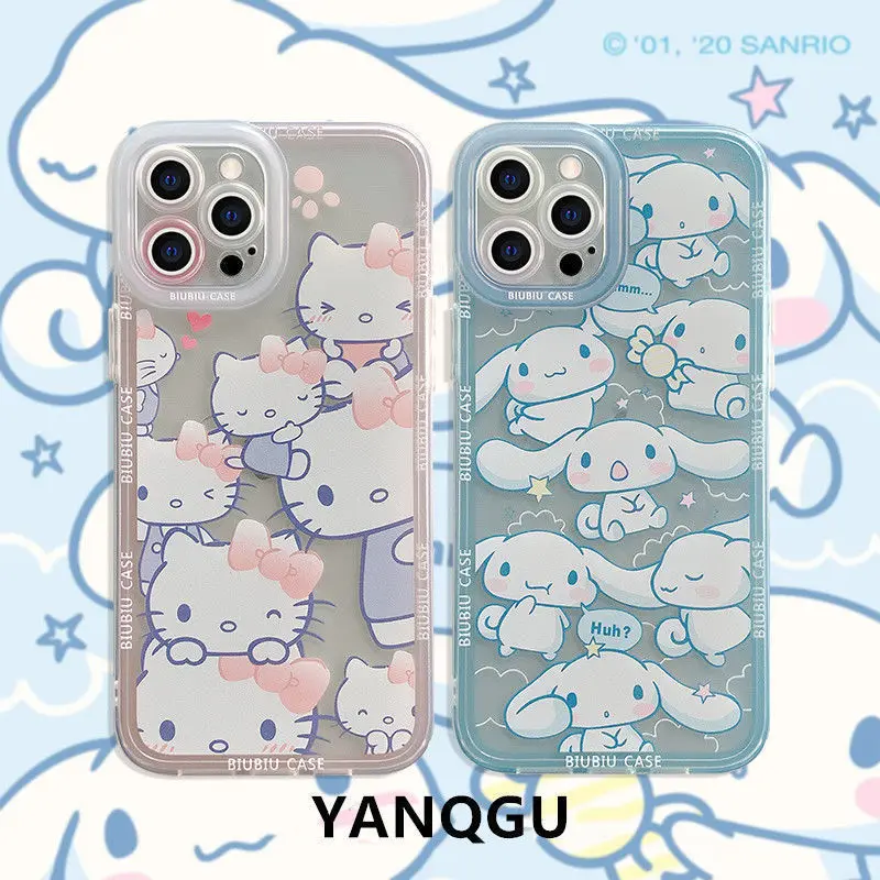 

Cartoon Kitty Cinnamon Dog Transparent Cover for IPhone 7 8 Plus 11 12 13 Pro X XR XS Max Shockproof Phone Case IPhone 13 Case