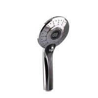 3 color led light shower head temperature display shower spray head water saving handheld shower easy to install