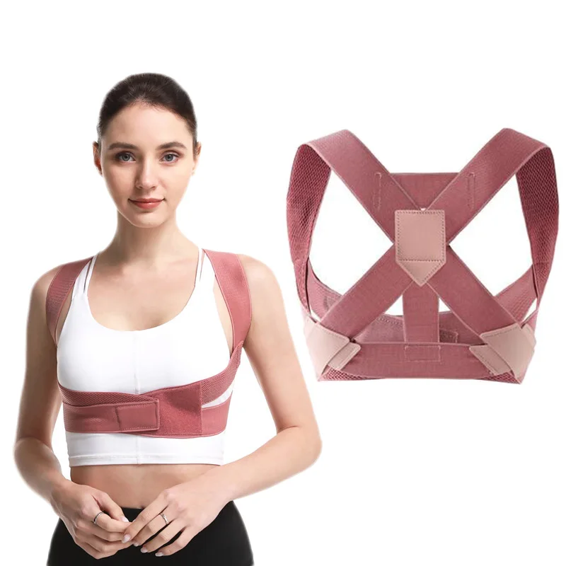 

NEW Adjustable Elastic Back Support Belt Chest Posture Corrector Shoulder Brace Body Shaper Invisible Body Shaper