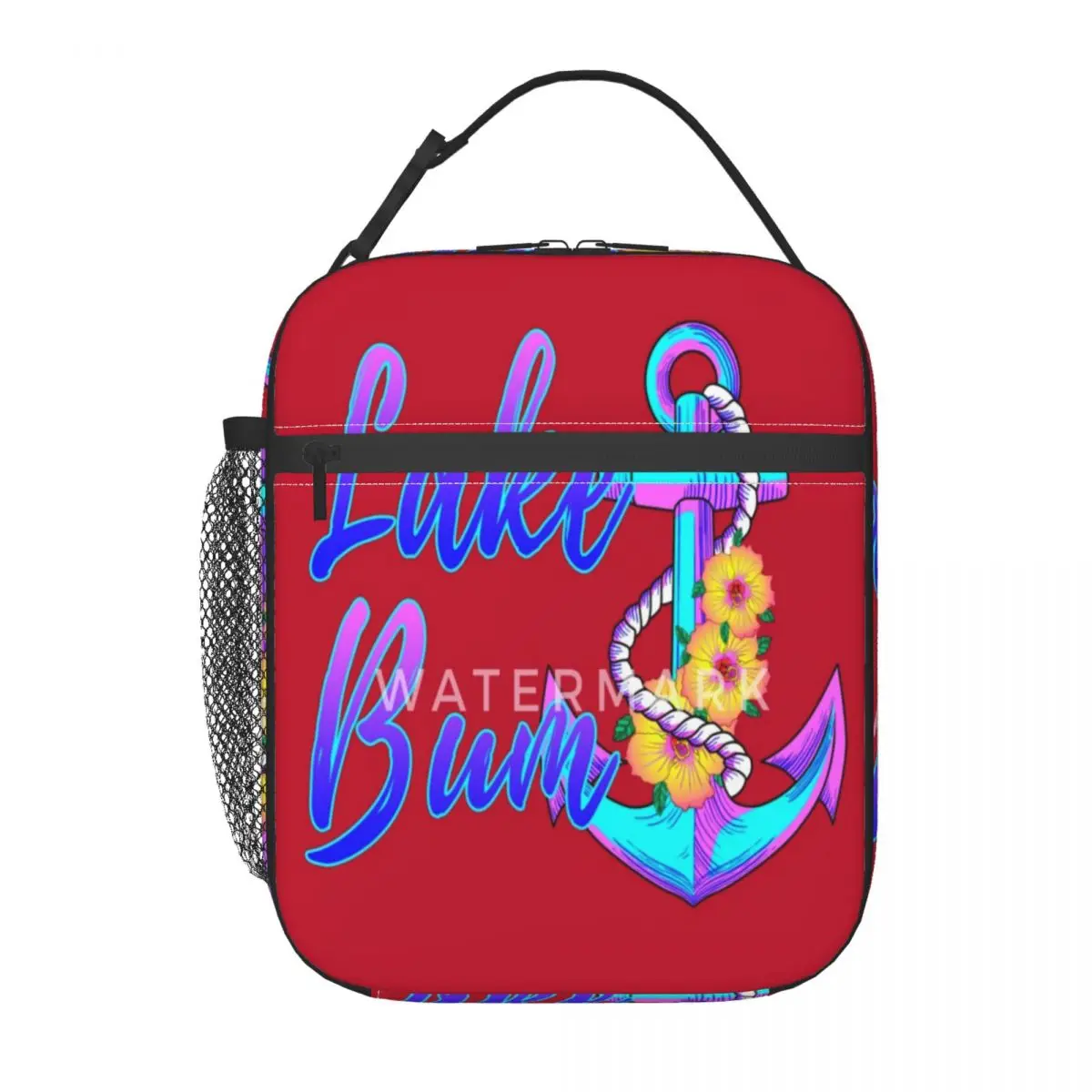 

Nautical Anchor Lake Bum Insulated Lunch Bag Trendy Durable Gift Customizable