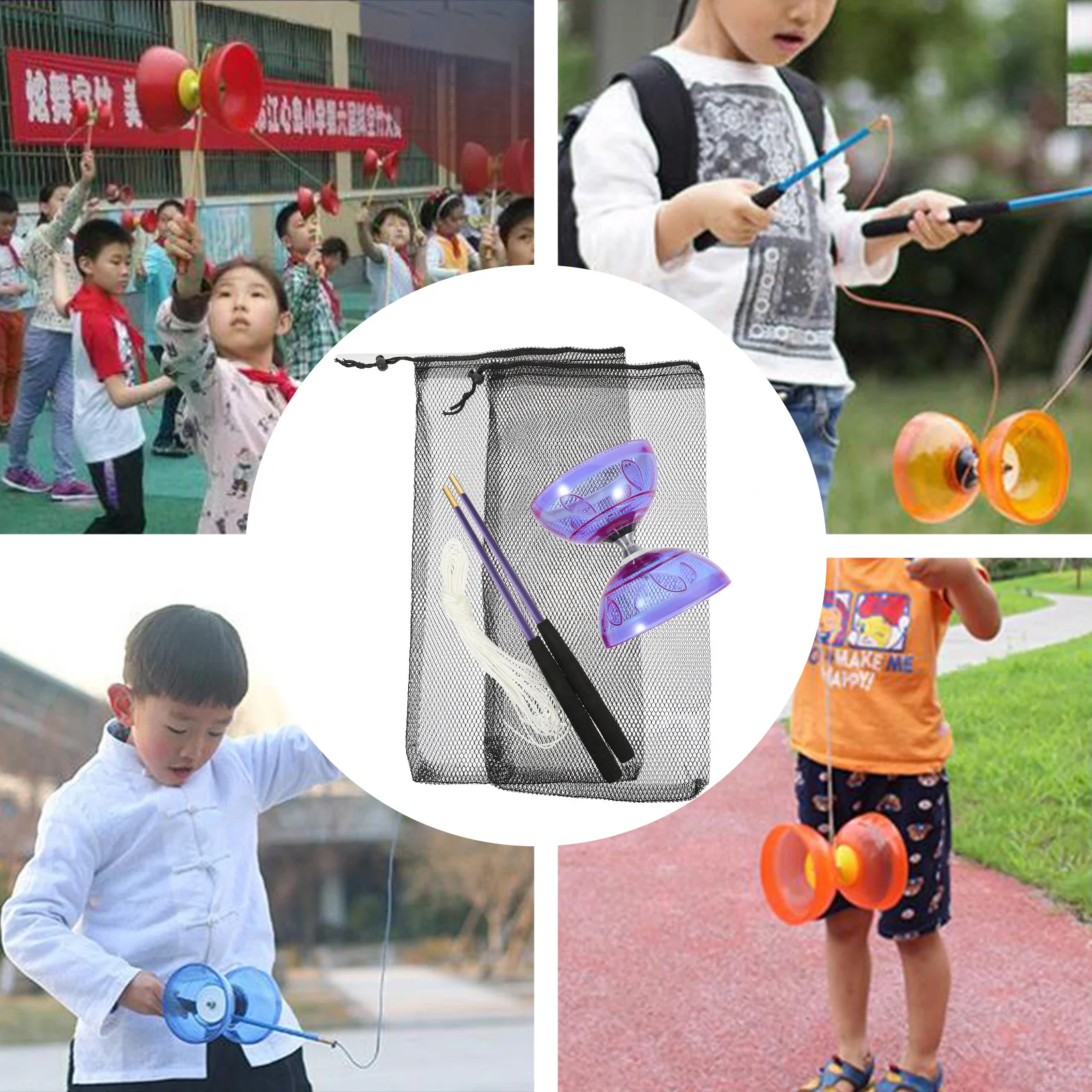 Жонглирование двуглавый Diabolo детские игрушки китайское йо для йо-йо студенческий