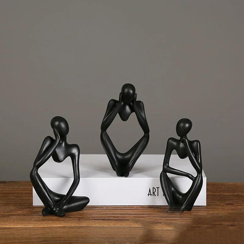 

Resin Figure Abstract Character Ornaments Decorative Figurines Valentines Day Gifts Home Office Decoration nerg