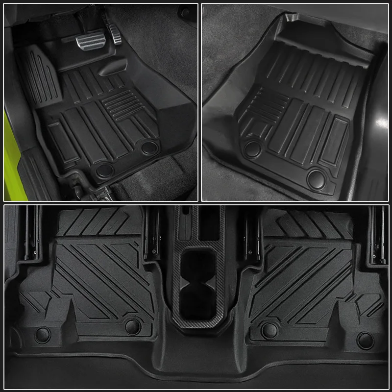 Пользовательские 5 сиденья автомобильные коврики для Suzuki JIMNY 2019 2020 2021 2022 Кожаный