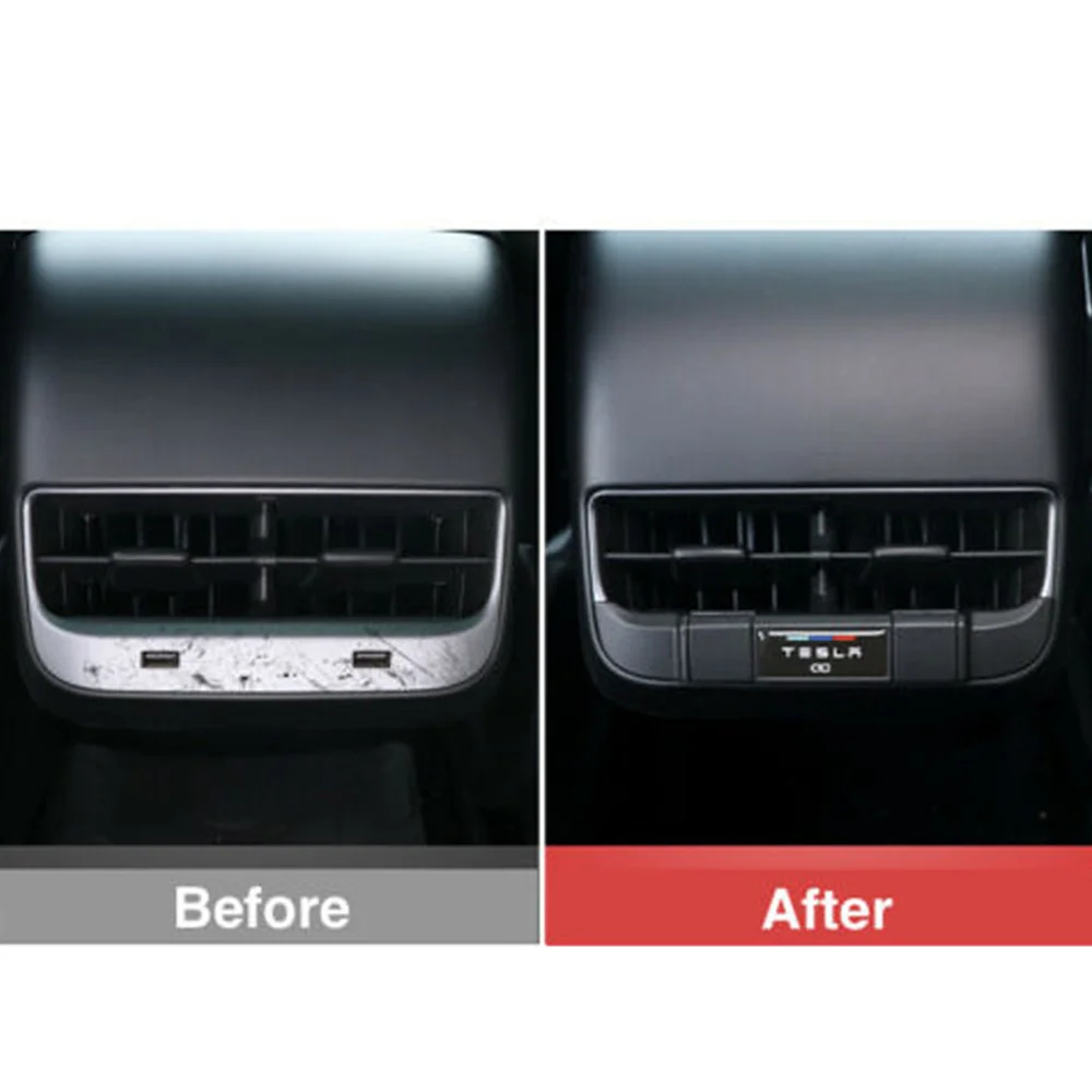 2017-2021 для Tesla Model 3 модель Y задний ряд порт выхода вентиляционного отверстия