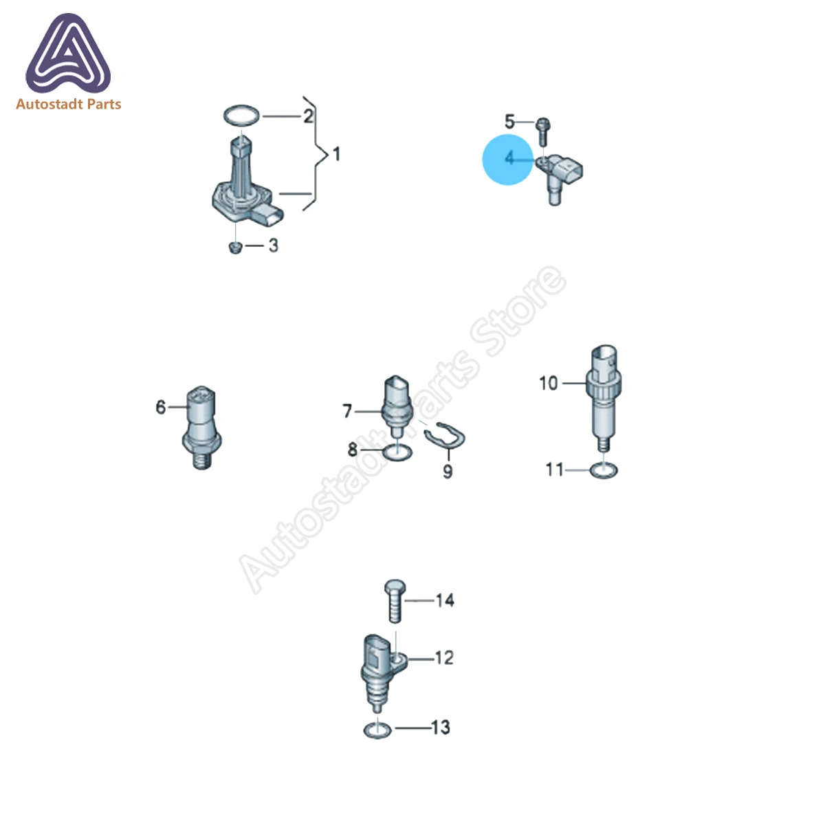 Датчик положения коленчатого вала 06H 905163 B 07L C для VW Tiguan GOLF FOX EOS Audi R8 Q3 A6 TT