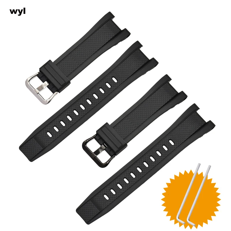 

Watch strap For Casio G-SHOCK Watch strap for GST-S100 S110 S210 S300 W300 B100 Silicon watch band men straps 26 * 14mm