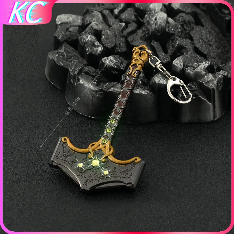 God of War Weapon Keychain The Hammer of Thor Kratos Ghost of Sparta Game Figure Sword Katana Game Anime Ax Model Gift Kid Toy