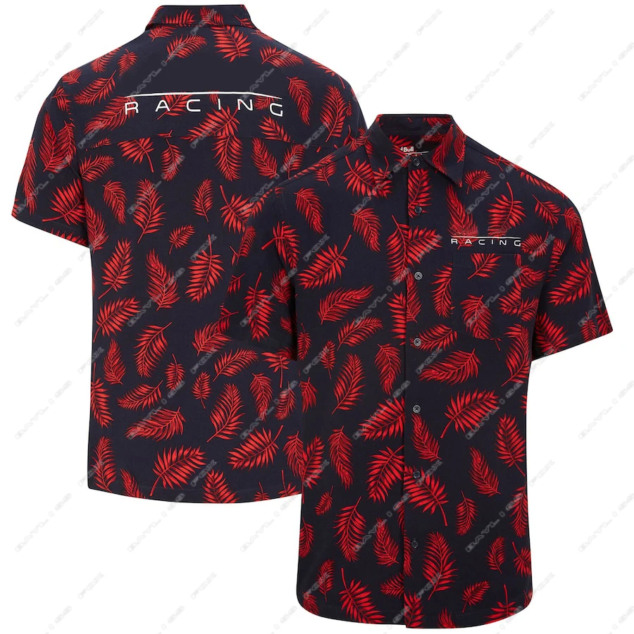 

Red Color Bull F1 Racing Team Motorsport Outdoor Quick-Drying Sports Jersey Riding Buttons Polo Lapel Shirt