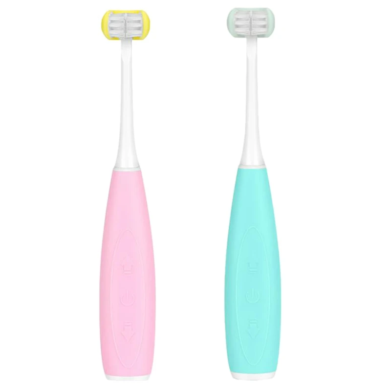 

Children's Electric Toothbrush, 3 Sides All Inclusive 5 Modes 2 USB Rechargeable Portable Electric Toothbrush