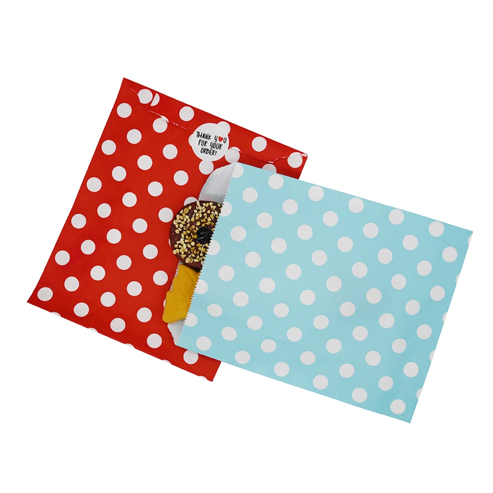 

5-50pcs Paper Bag flat Wedding Party Favor Candy Gift Bags Food Packaging cookie Treat Craft Paper Popcorn Bags Food Safe