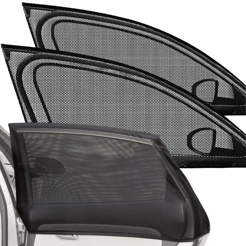 

Воздухопроницаемый Сетчатый солнцезащитный козырек для автомобильного окна, автомобильный козырек для заднего бокового окна, защита от УФ-лучей для детей, питомцев, подходит для большинства автомобилей
