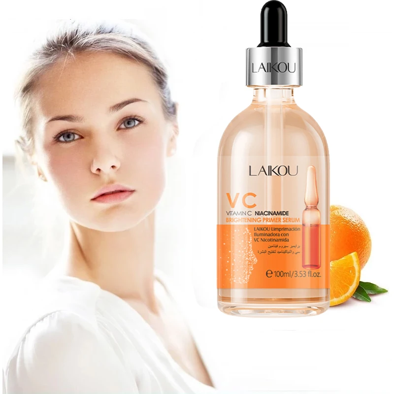 

Natural Vitamin C Moisture Skin Valid Whitening Nourish Skin Fade Black Spots Antioxidant Anti-Aging Nicotinamide Serum 100ml