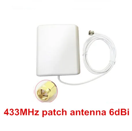 433MHz lora patch antenna SMA 3meter cable outdoor 433M data transmitting panel aerial 6dBi
