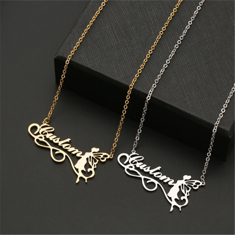 

Женское Ожерелье из нержавеющей стали с бабочкой